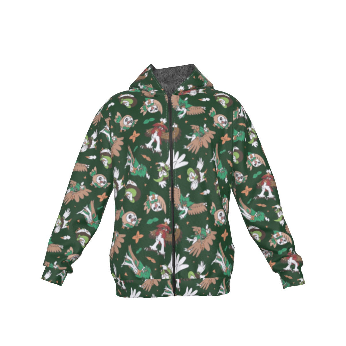 Rowlet Pattern Hoodie