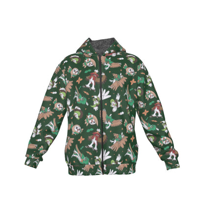 Rowlet Pattern Hoodie