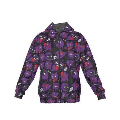 Gengar (Black) Pattern Hoodie