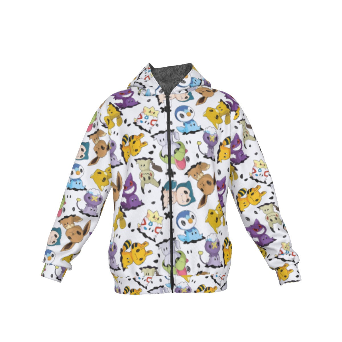 Mimikyu (White) Pattern Hoodie