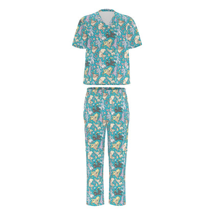 Eeveelution (Teal) Scrubs