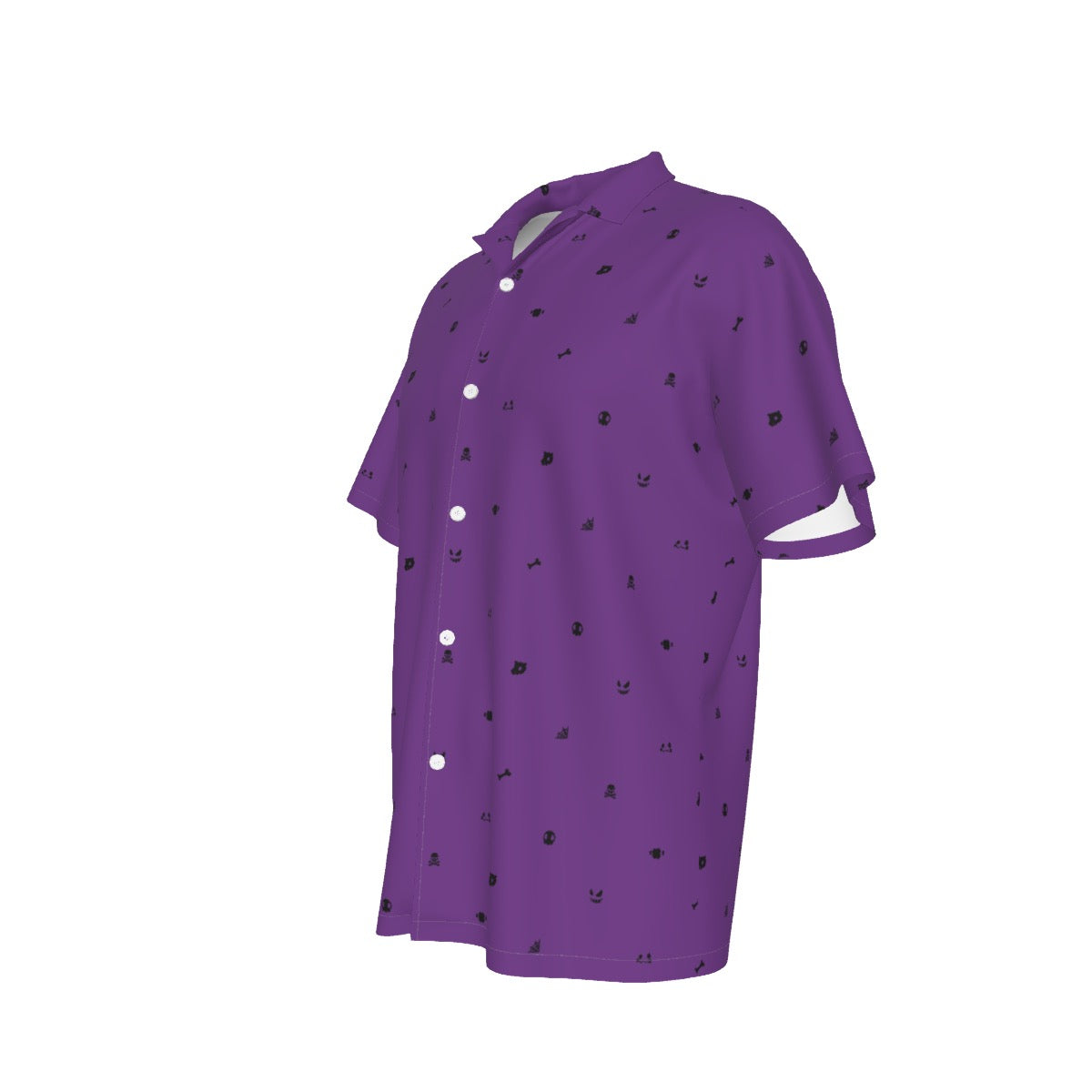 Ghost (Purple) Button Shirt