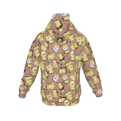 Mimikyu (Brown) Pattern Hoodie