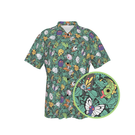 Bug Type Hawaiian Button Shirt