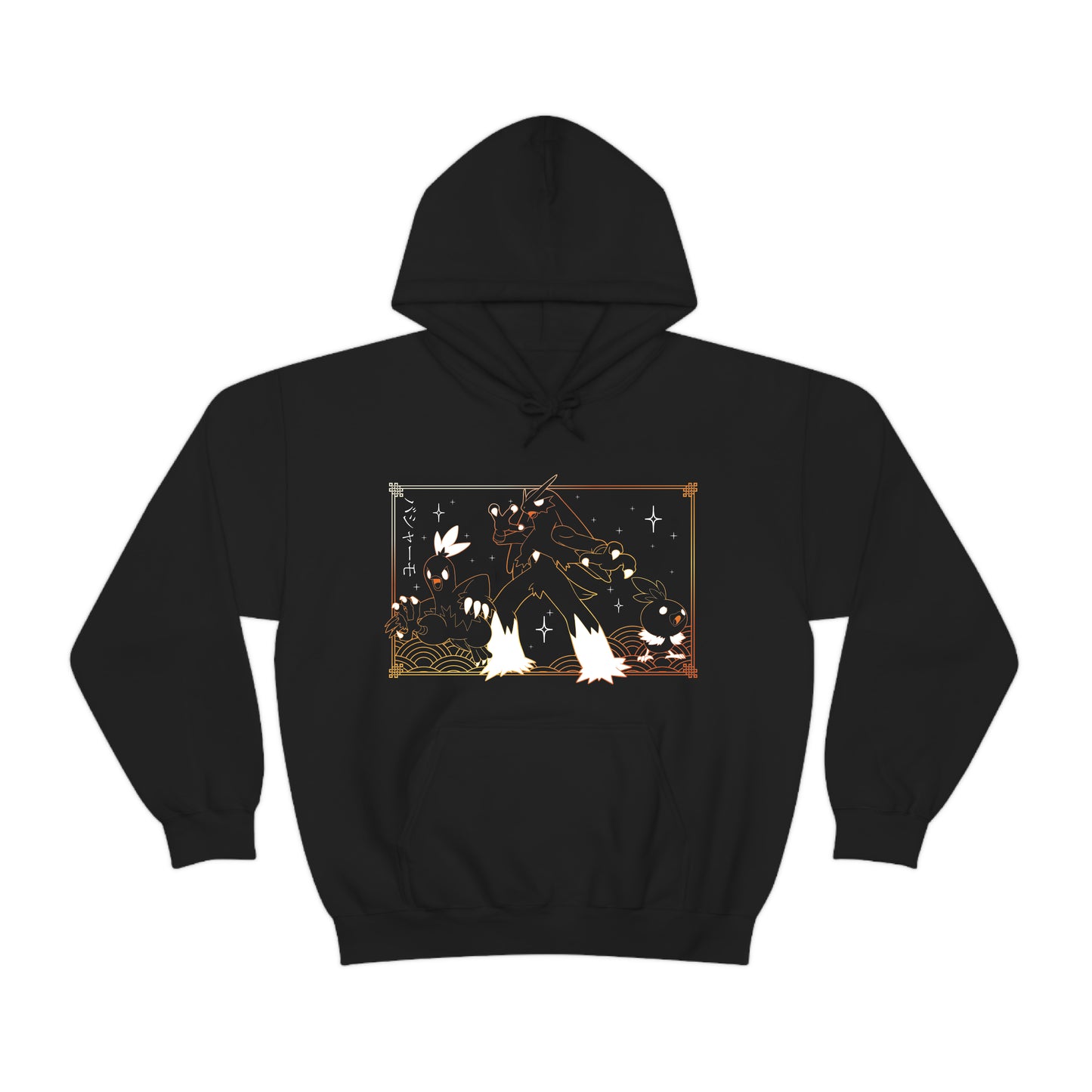 Torchic Evolution Black Hoodie