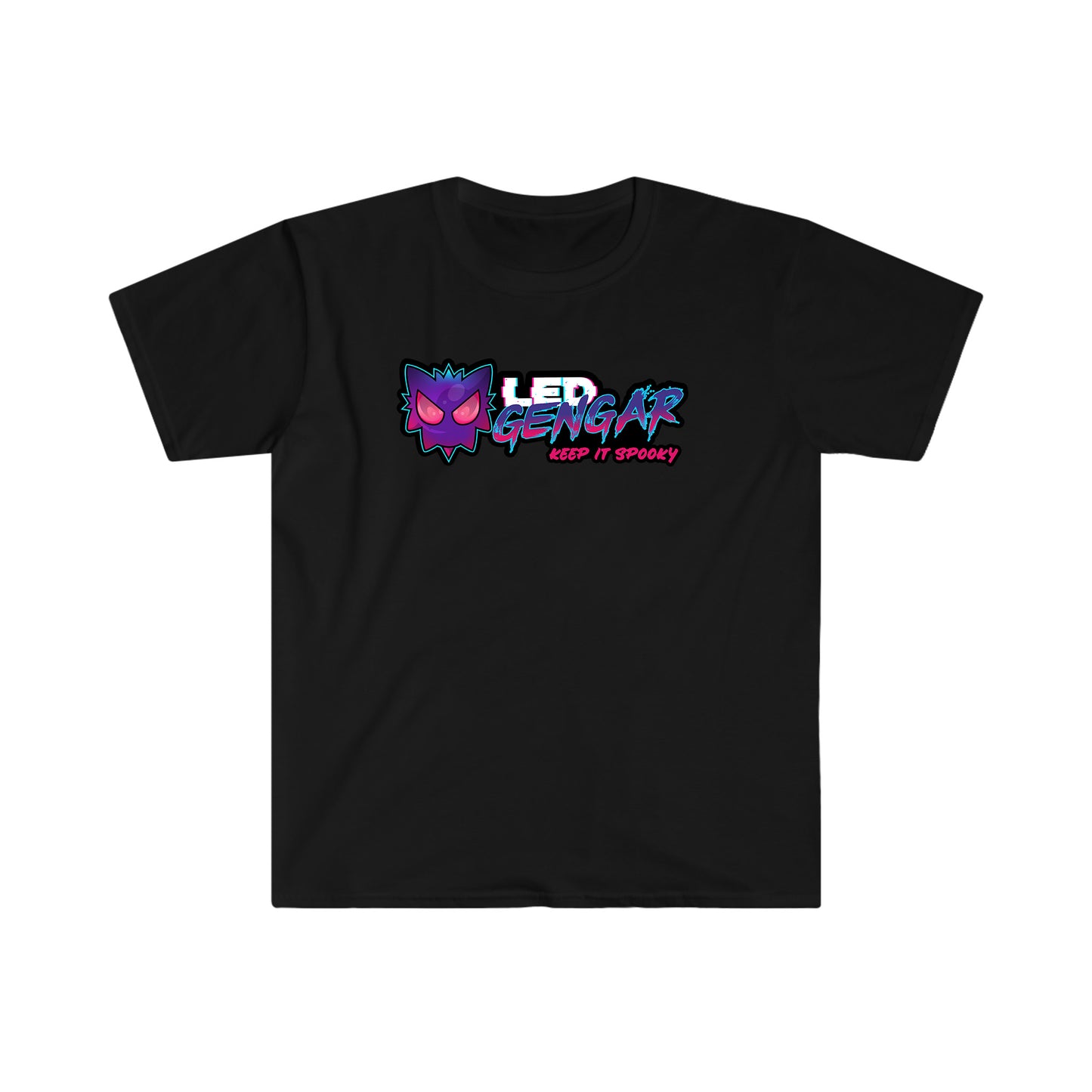 LED_Gengar Black Tee