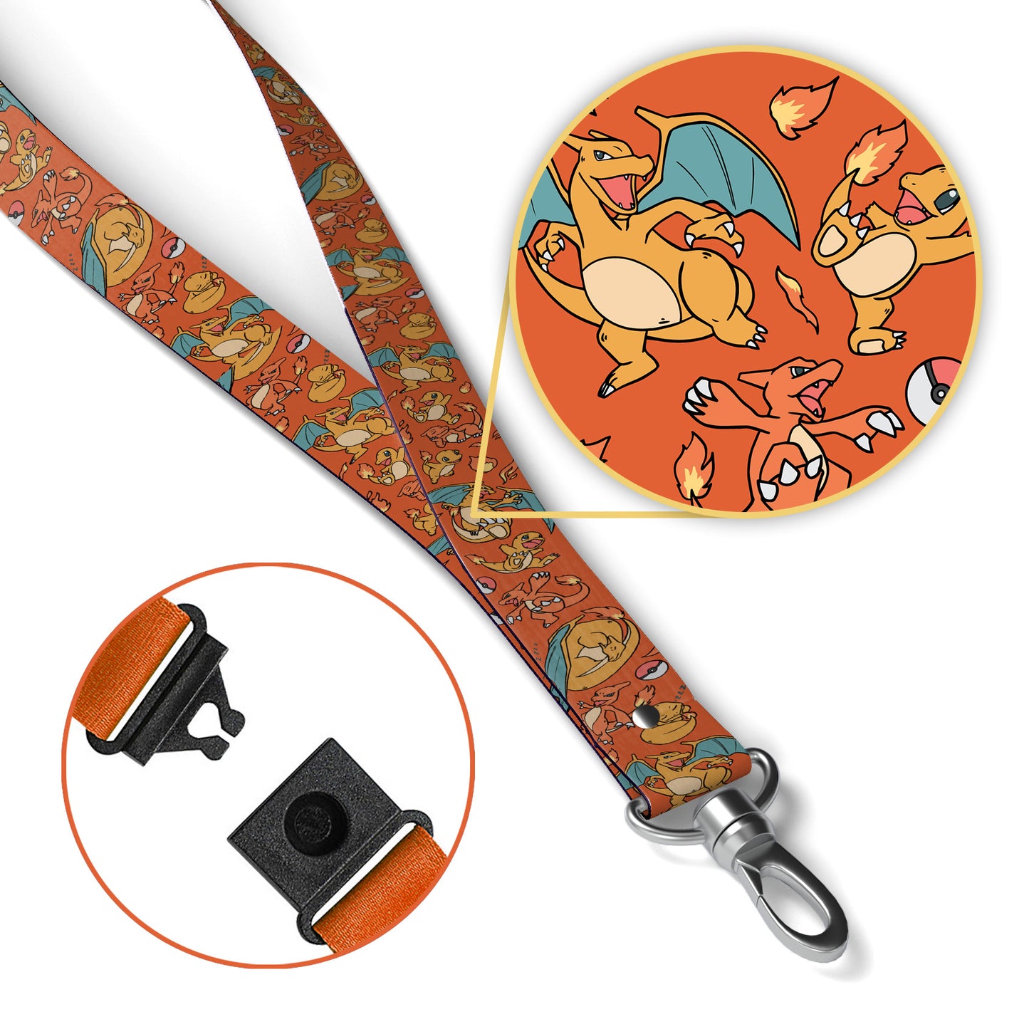 Charizard Evolution Breakaway Lanyard