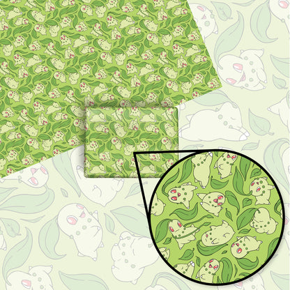 Chikorita Wrapping Paper Sheets