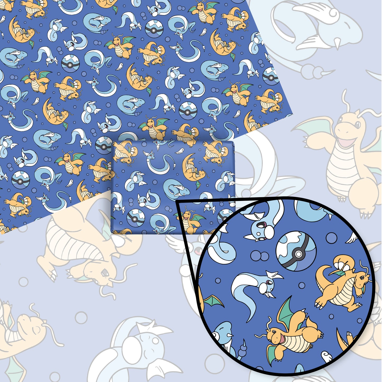 Dragonite Wrapping Paper Sheets