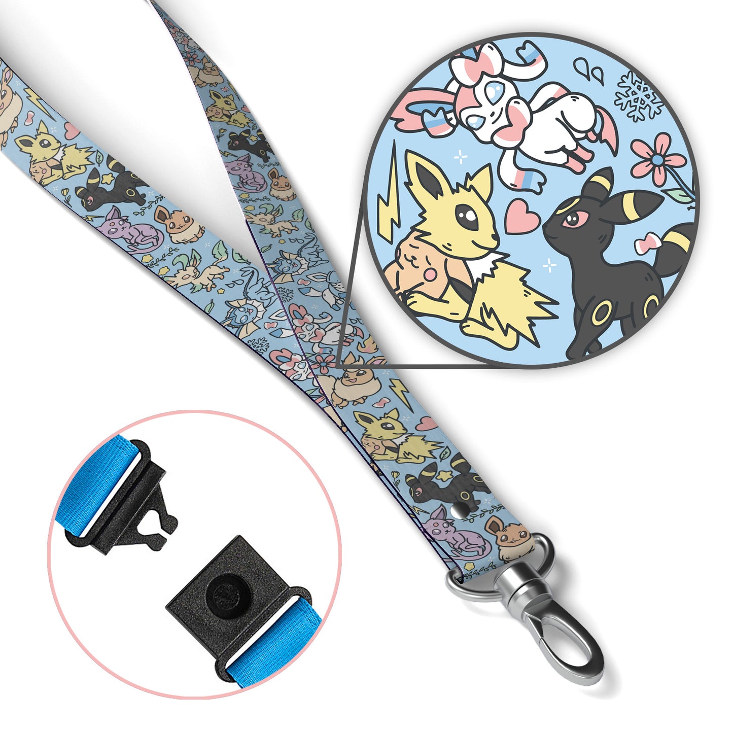 Eeveelution (Blue) Breakaway Lanyard