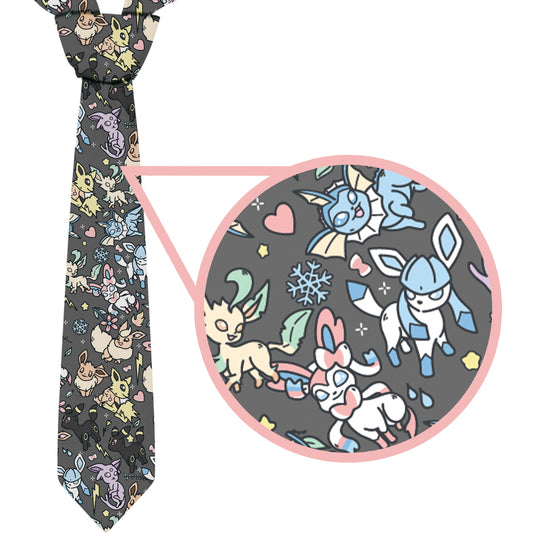 Eeveelutions (Grey) Necktie