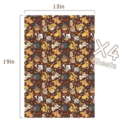 Fall Wrapping Paper Sheets