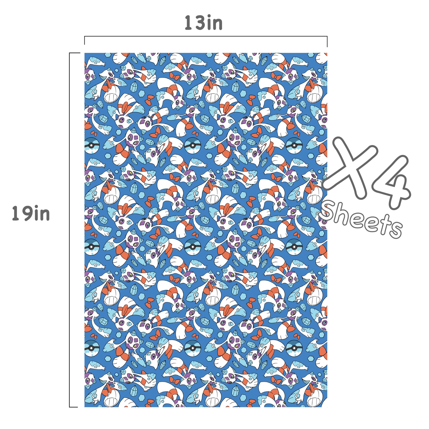 Froslass Wrapping Paper Sheets