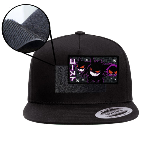 Gengar Evolution Black Snap-Back Hat Velcro