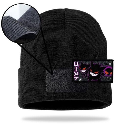 Gengar Evolution Black Beanie Velcro