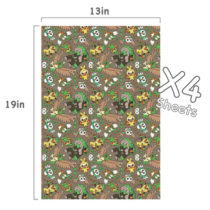 Grookey Wrapping Paper Sheets