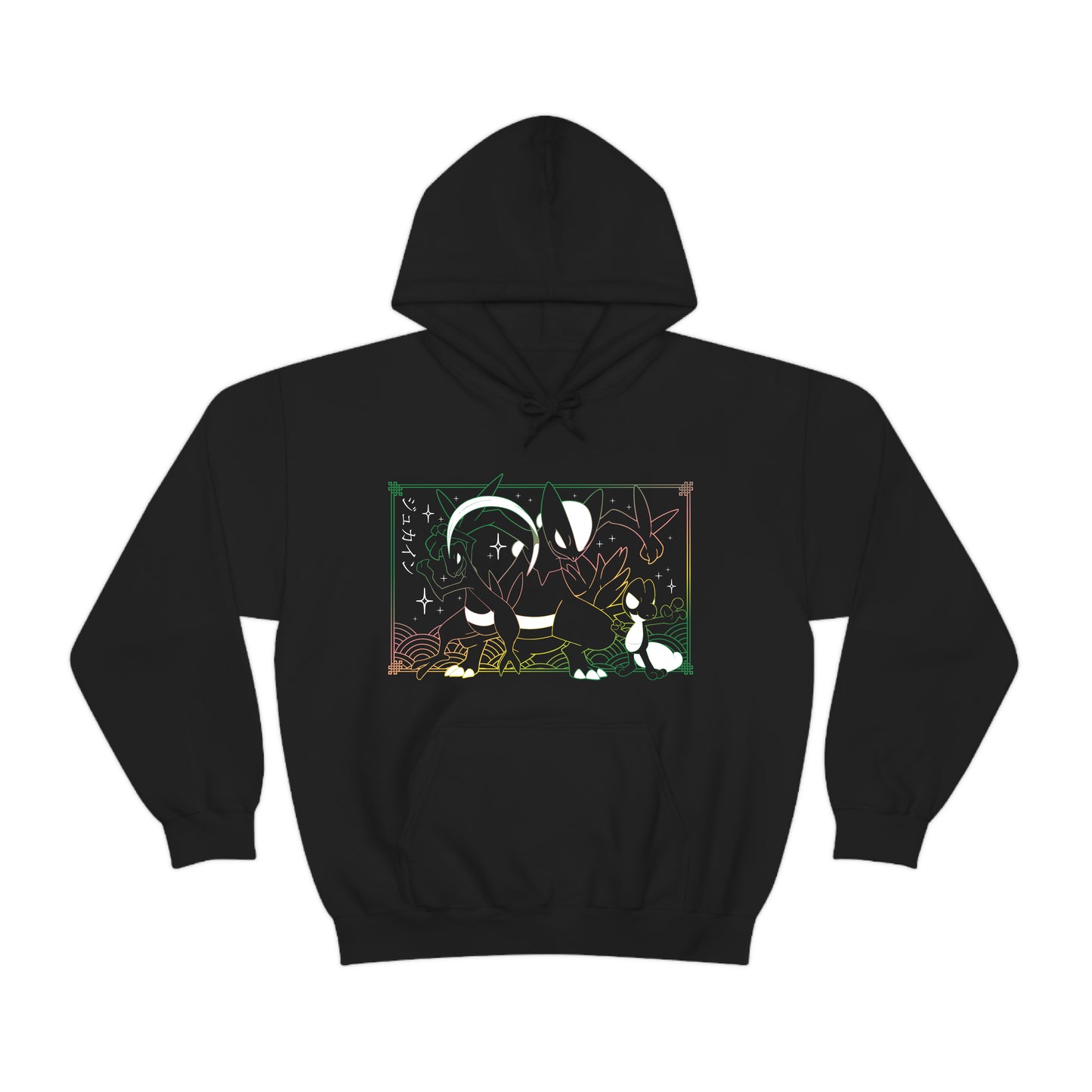Treeko Evolution Black Hoodie