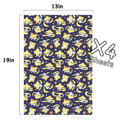 Jirachi Wrapping Paper Sheets