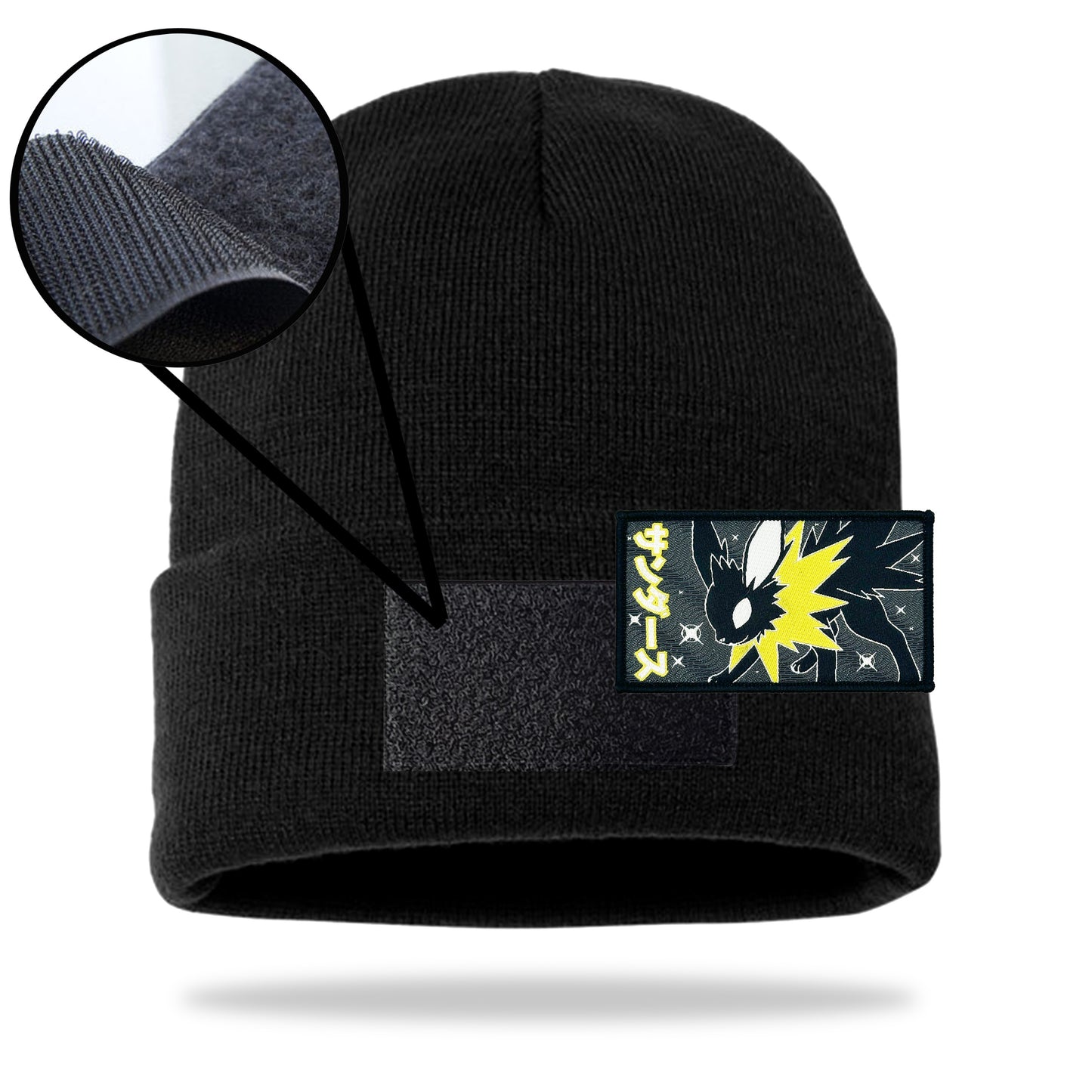 Jolteon Black Beanie Velcro