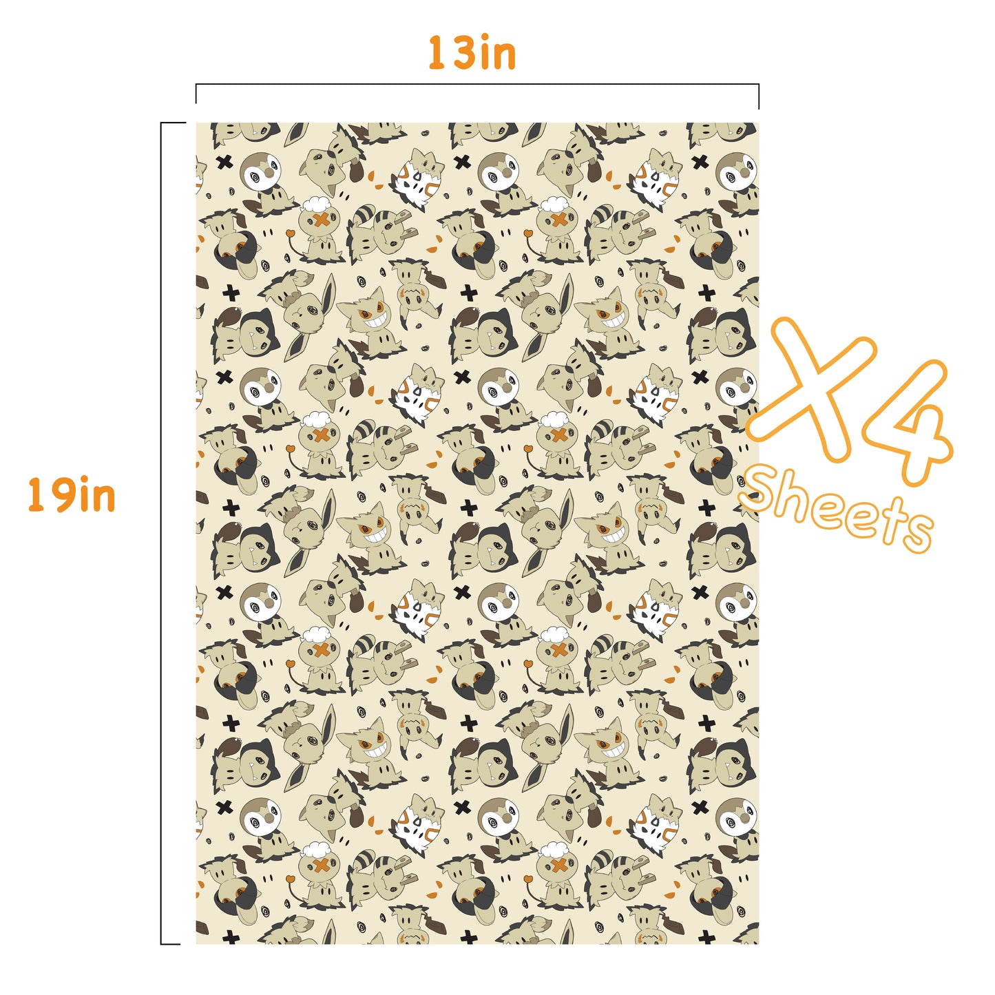 Mimikyu Wrapping Paper Sheets