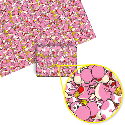 Yoshi Mario Wrapping Paper (Pink)
