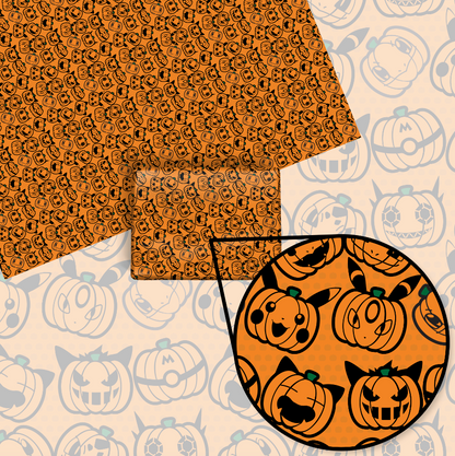 Halloween Pattern Wrapping Paper Sheets