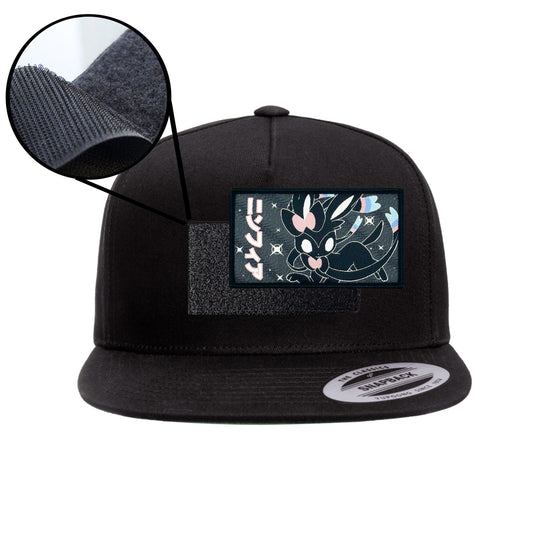 Sylveon Black Snap-Back Hat Velcro