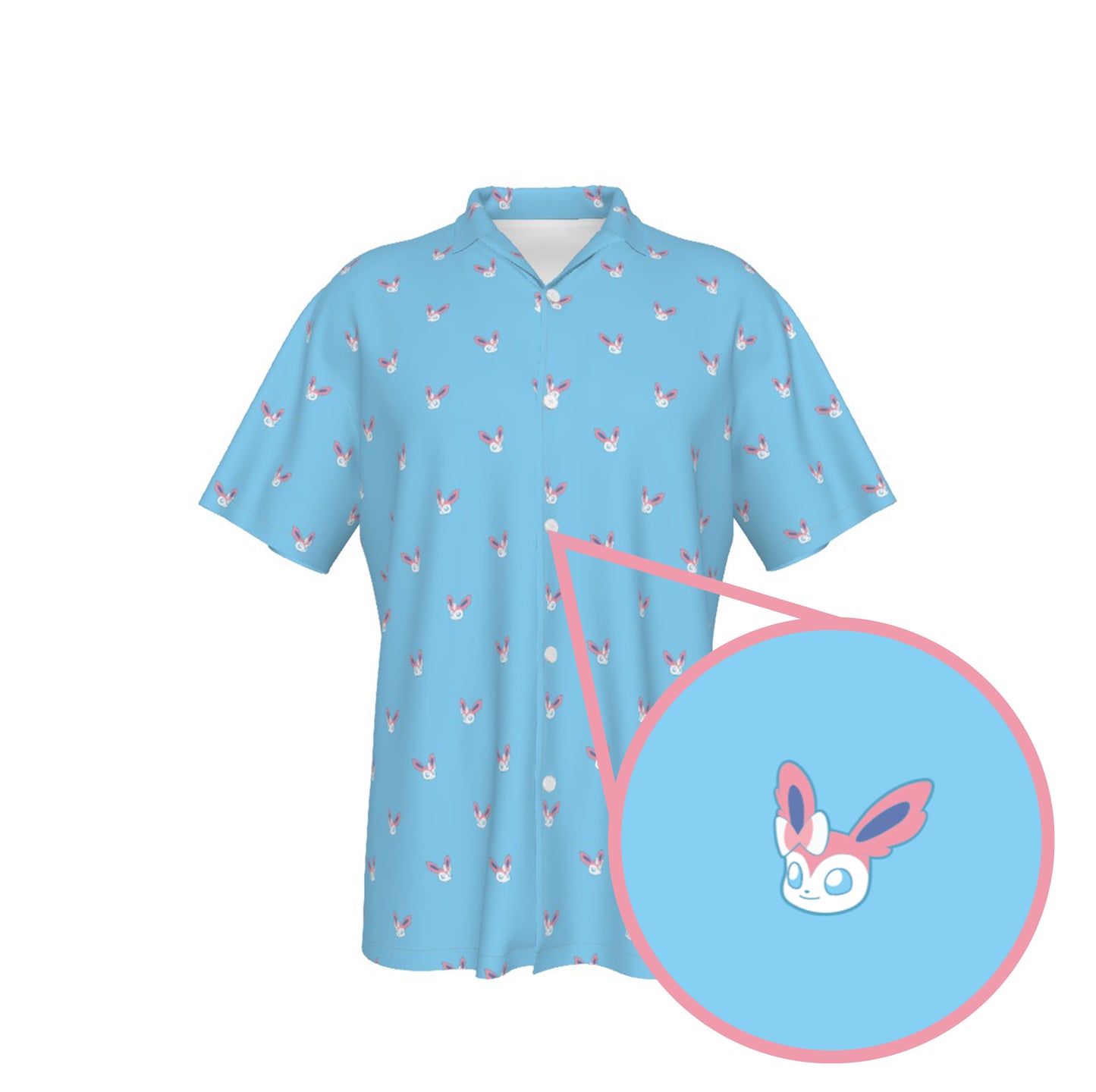 Sylveon (Blue) Button Shirt