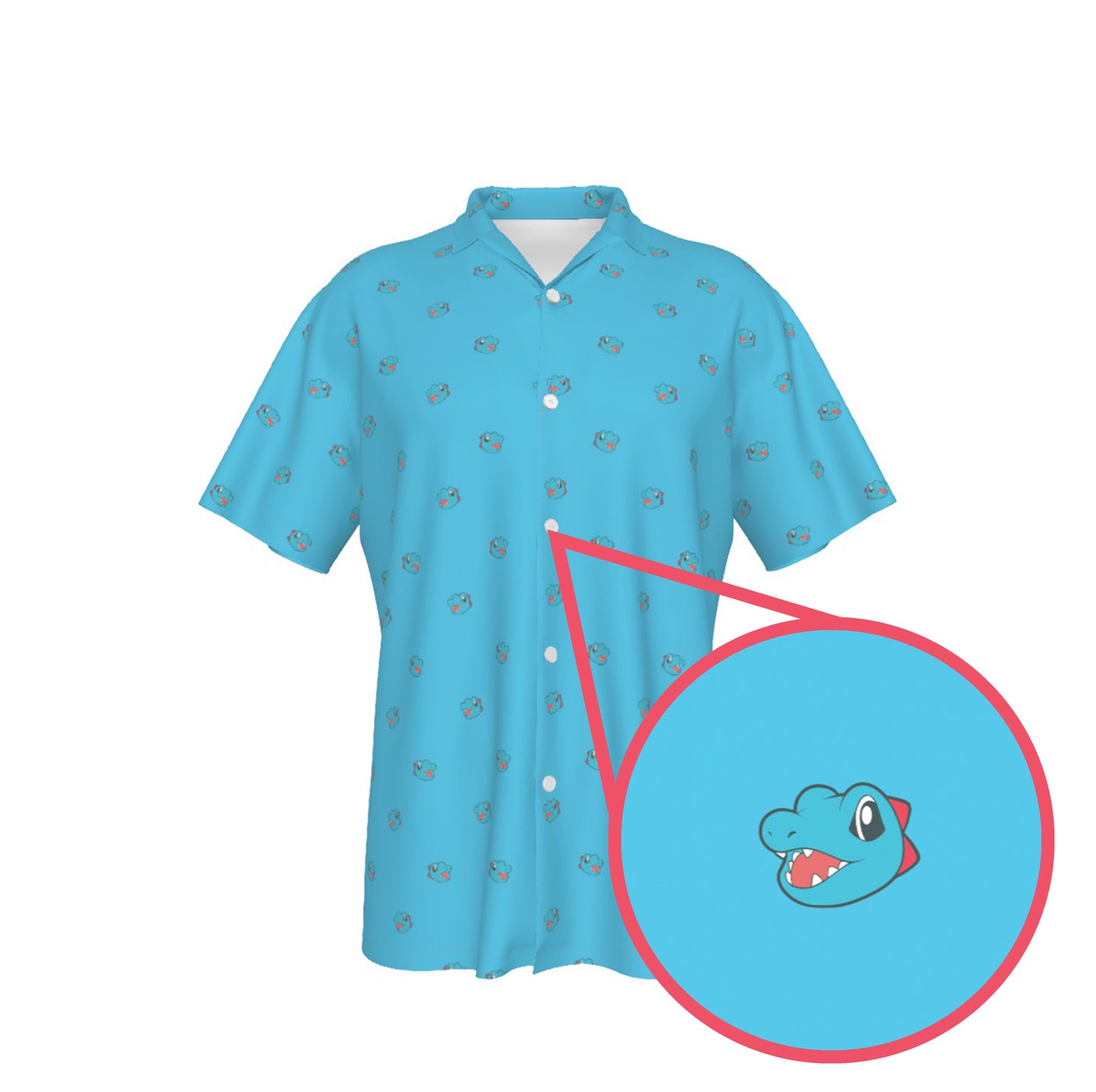 Totodile Button Shirt