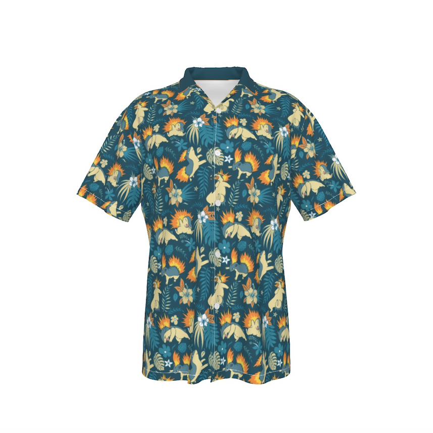 Typhlosion Button Shirt