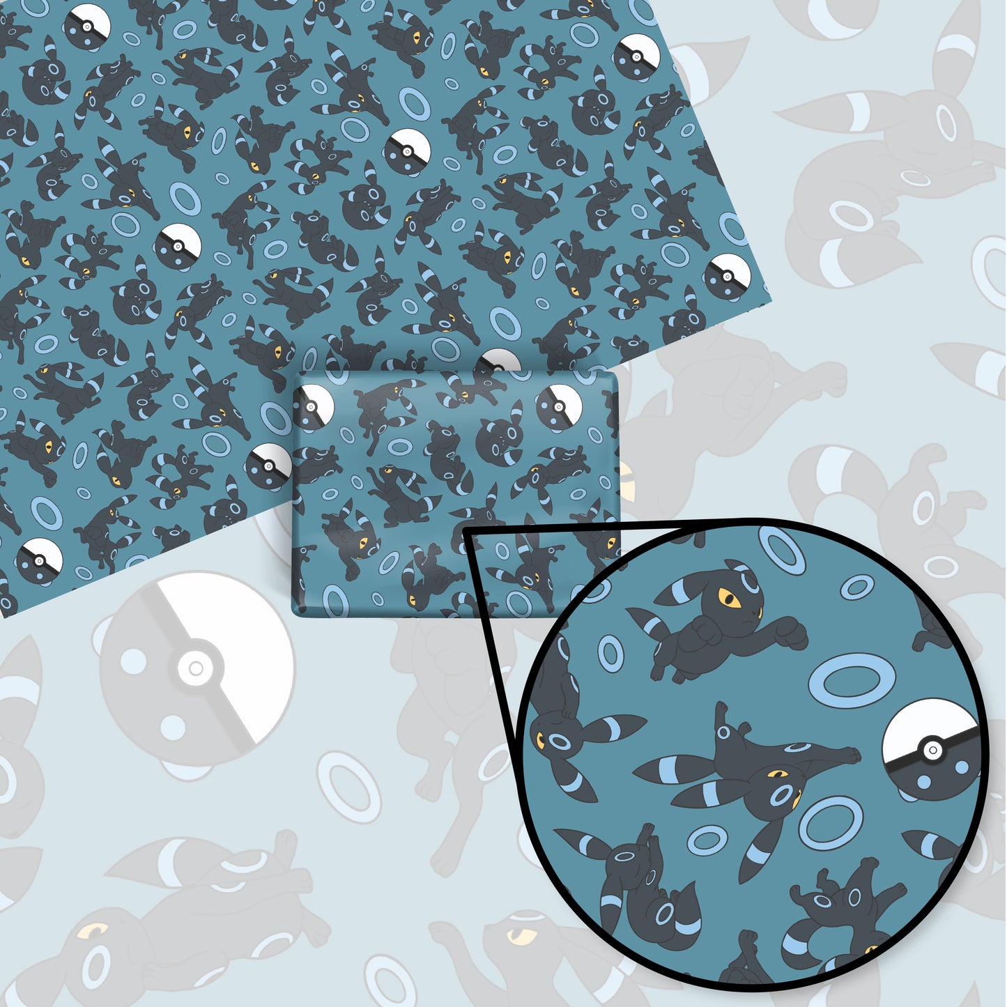 Umbreon (Blue) Wrapping Paper Sheets