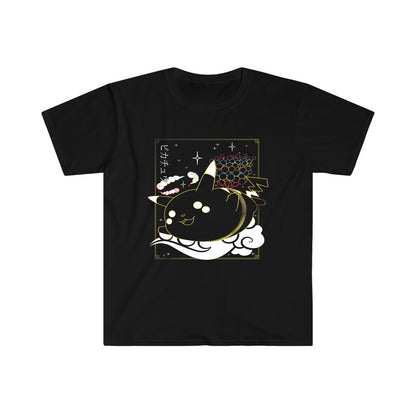 Flying Pikachu Black T-Shirt