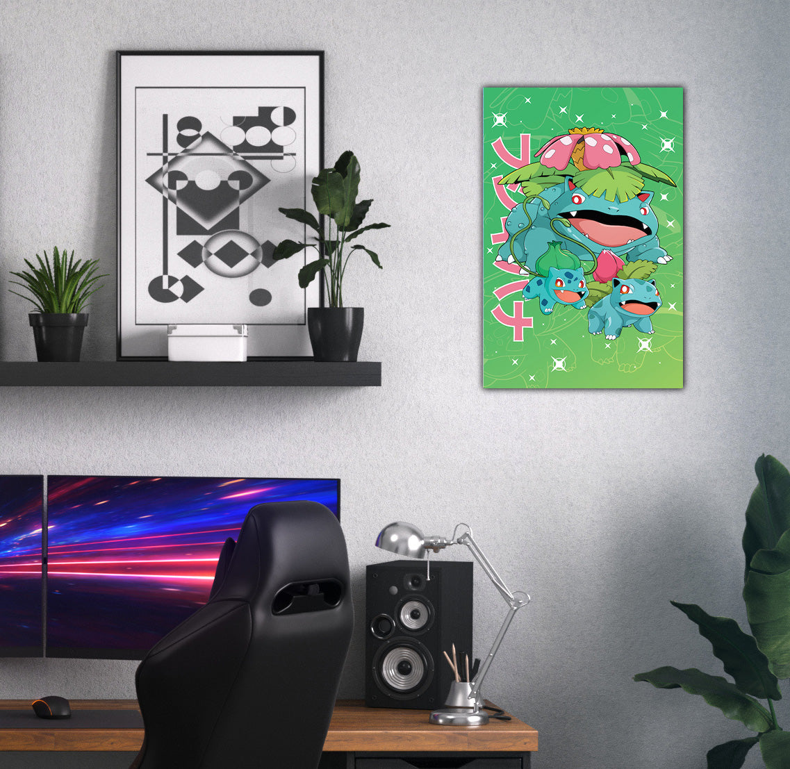 Venusaur Evolution Wall Poster