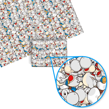 Yoshi Mario Wrapping Paper (White)