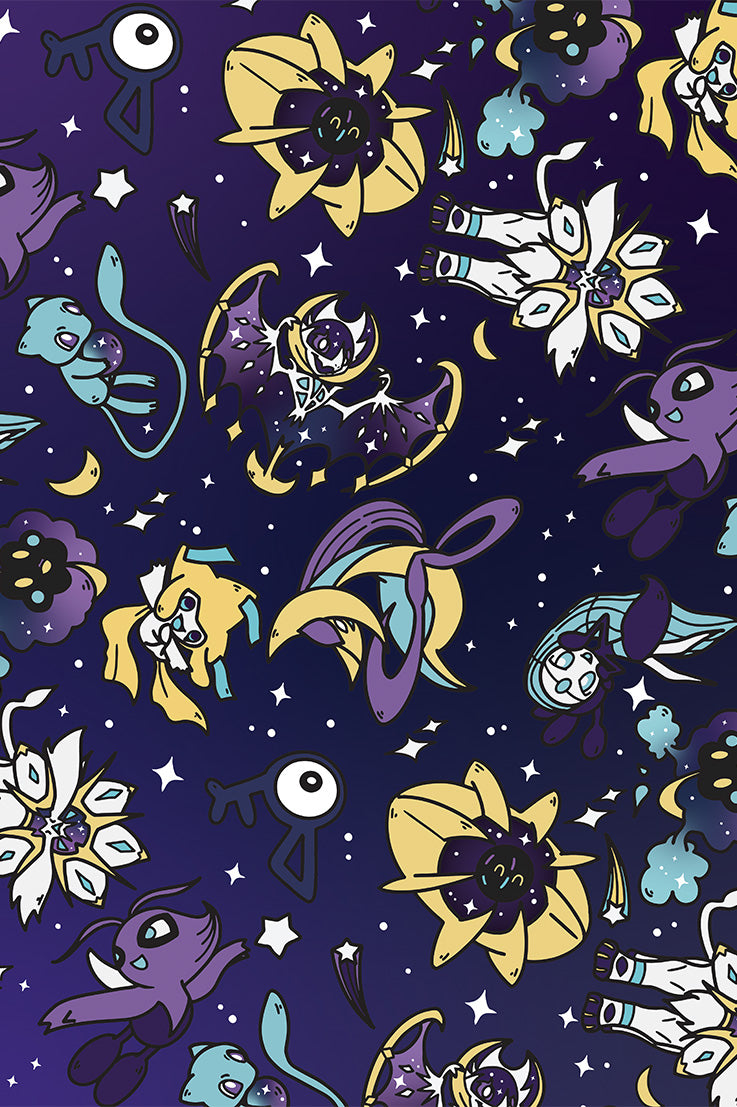 Galaxy Mew Wall Poster