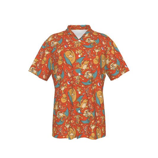 Charizard (Orange) Button Shirt