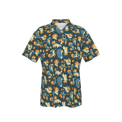 Typhlosion Button Shirt