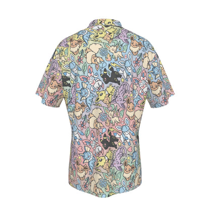 Eeveelutions (Rainbow) Button Shirt