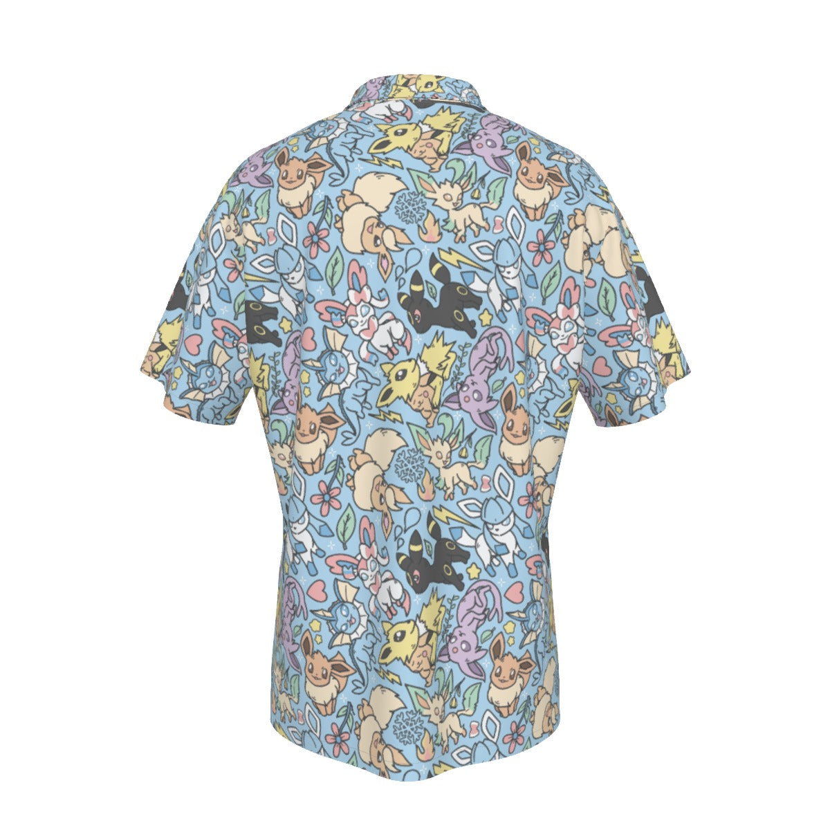 Eeveelutions (Blue) Button Shirt