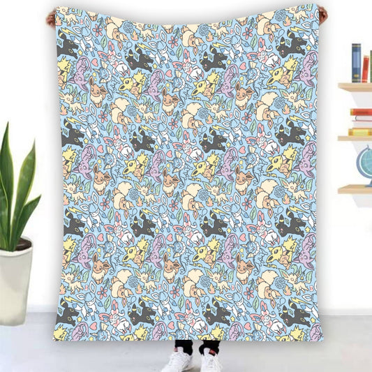 Eeveelutions (Blue) Blanket