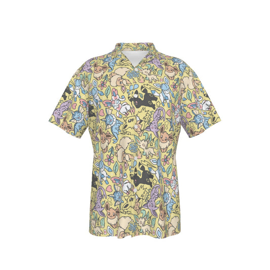 Eeveelutions (Yellow) Button Shirt