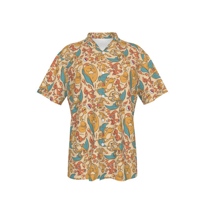 Charizard (Cream) Button Shirt