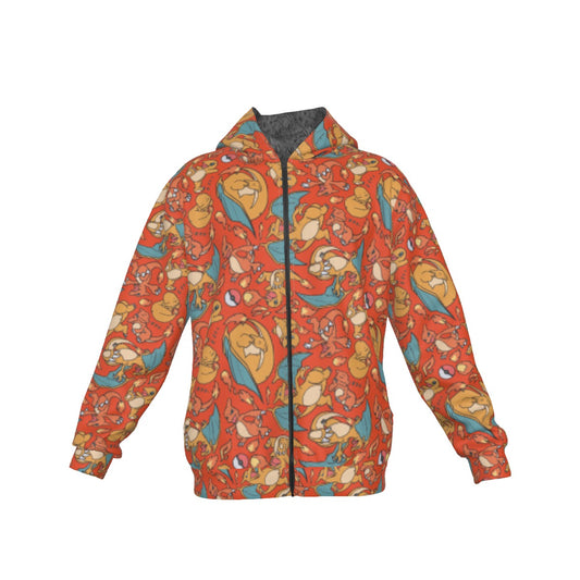 Charizard (Orange) Pattern Hoodie