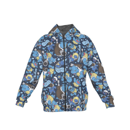 Blastoise (Dark Blue) Pattern Hoodie