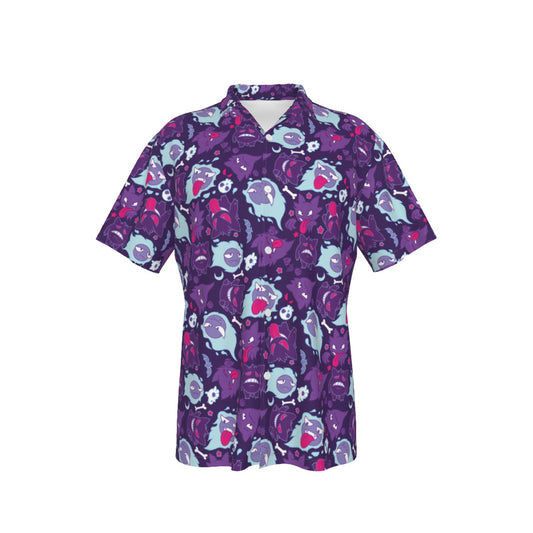 Gengar (Purple) Button Shirt