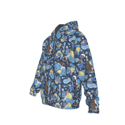 Blastoise (Dark Blue) Pattern Hoodie