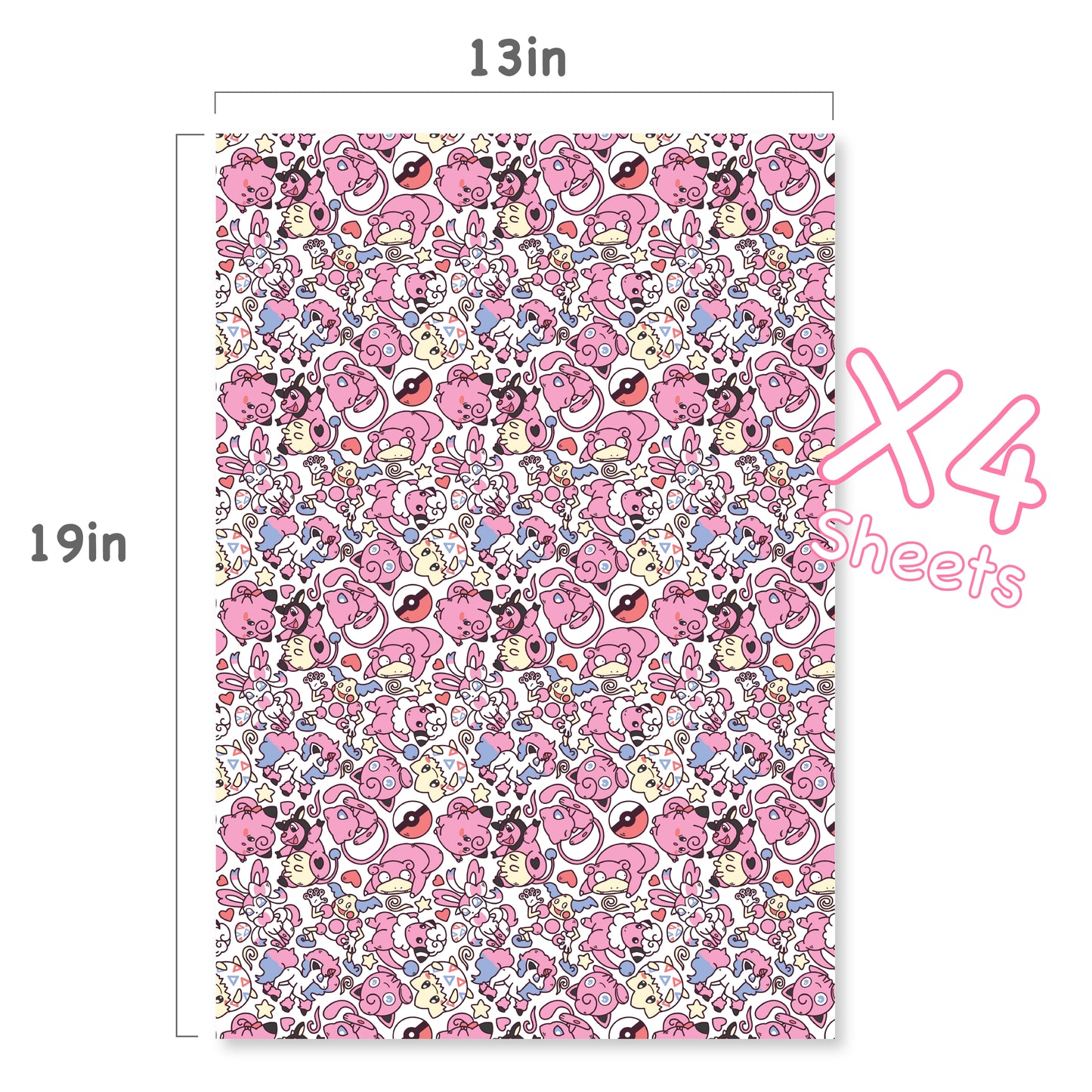 Fairy Pattern Wrapping Paper Sheets