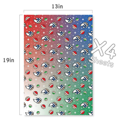 Mario 3 Shells Wrapping Paper Sheets