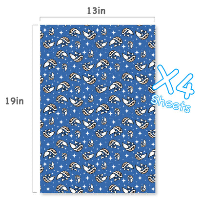 Mario Blue Shells Wrapping Paper Sheets