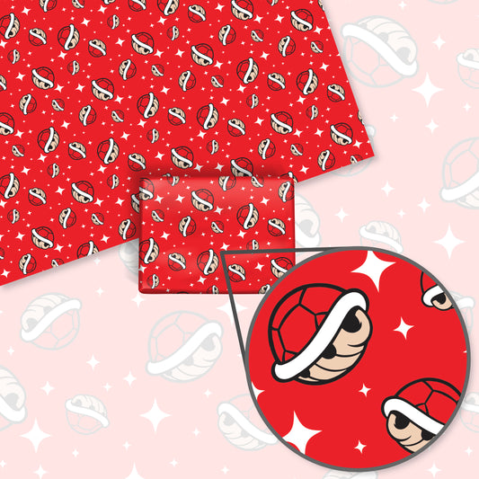 Red Shells Wrapping Paper Sheets